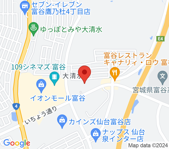 TSUTAYA 富谷大清水店の場所