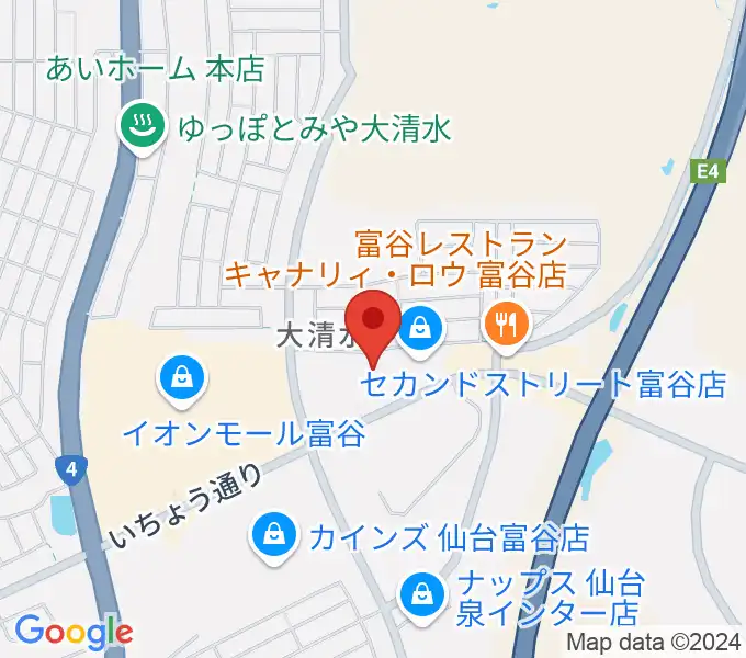 TSUTAYA 富谷大清水店の地図