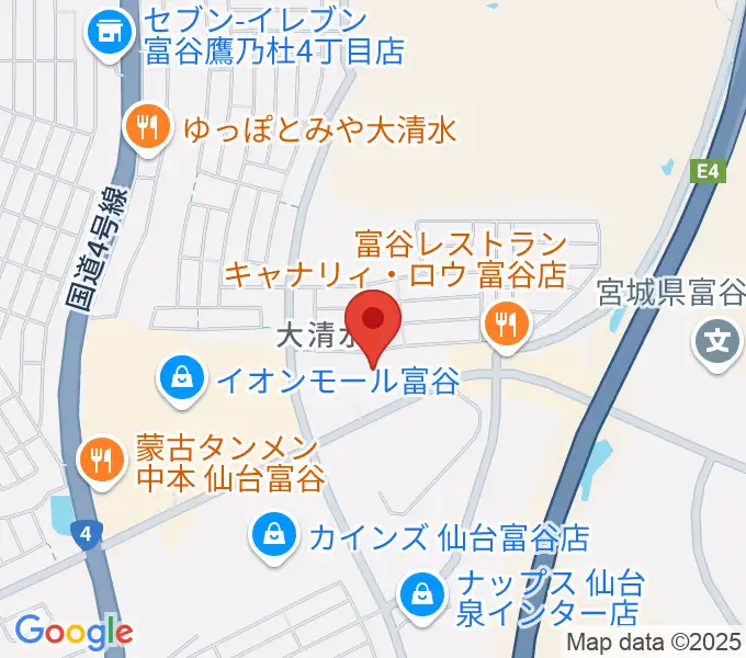 TSUTAYA 富谷大清水店の地図