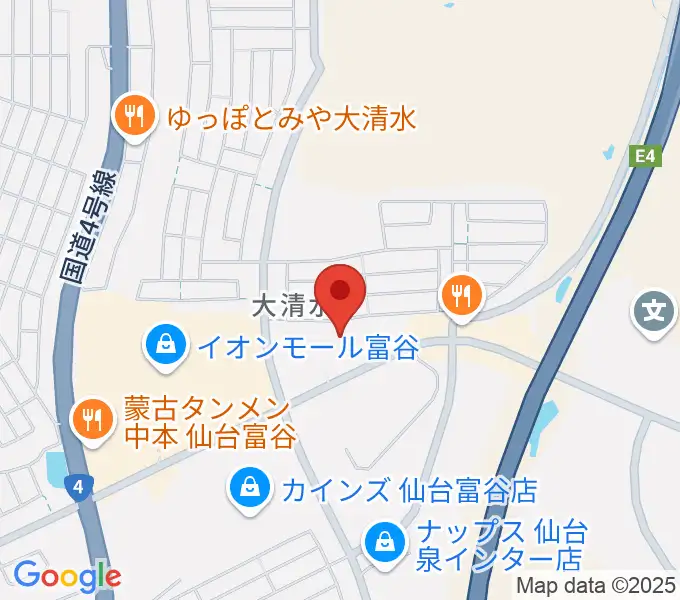 TSUTAYA 富谷大清水店の地図