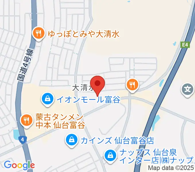 TSUTAYA 富谷大清水店の地図