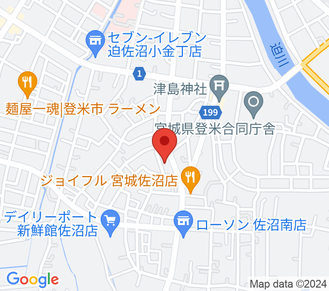 TSUTAYA 佐沼店の場所