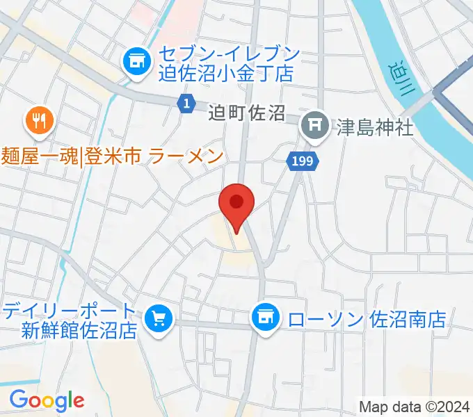 TSUTAYA 佐沼店の地図