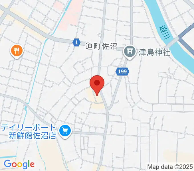 TSUTAYA 佐沼店の地図
