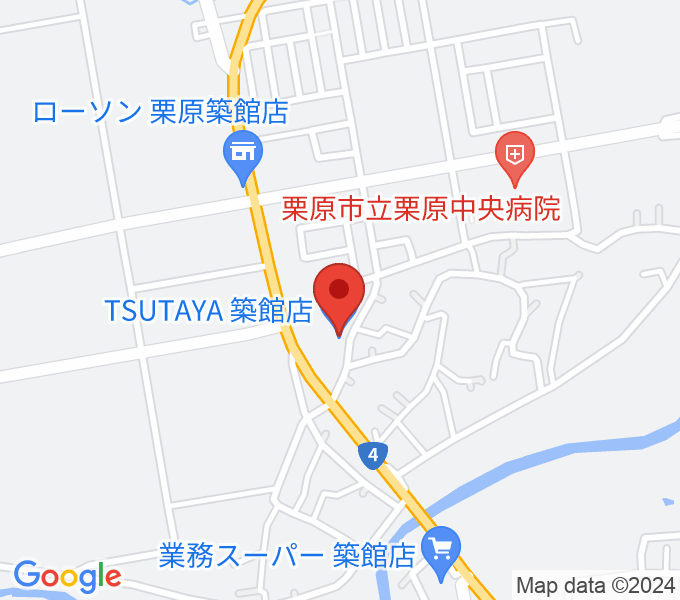 TSUTAYA 築館店の場所