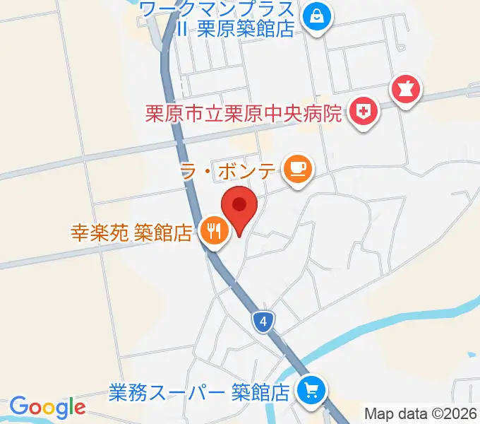 TSUTAYA 築館店の地図