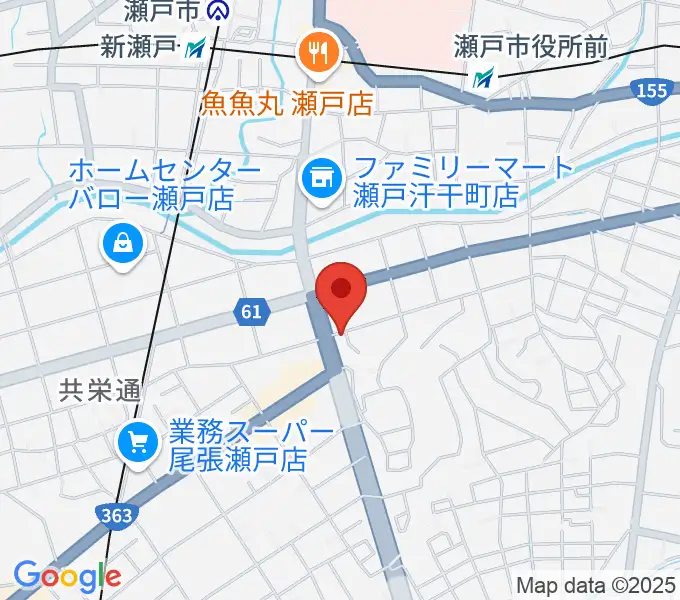 あんのんホールの地図