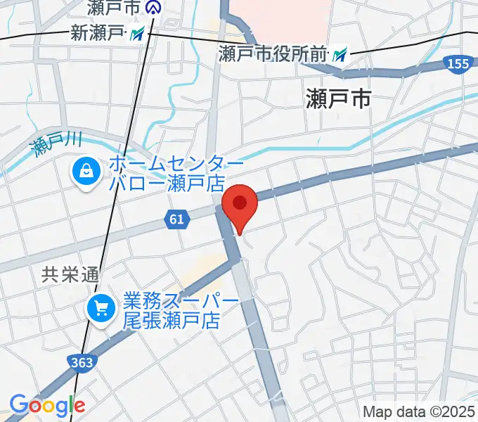 あんのんホールの地図