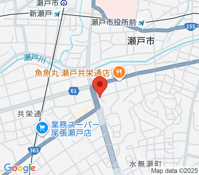 あんのんホールの地図