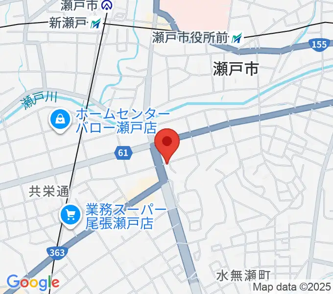 あんのんホールの地図