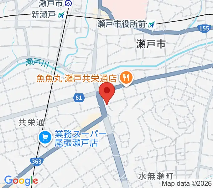 あんのんホールの地図