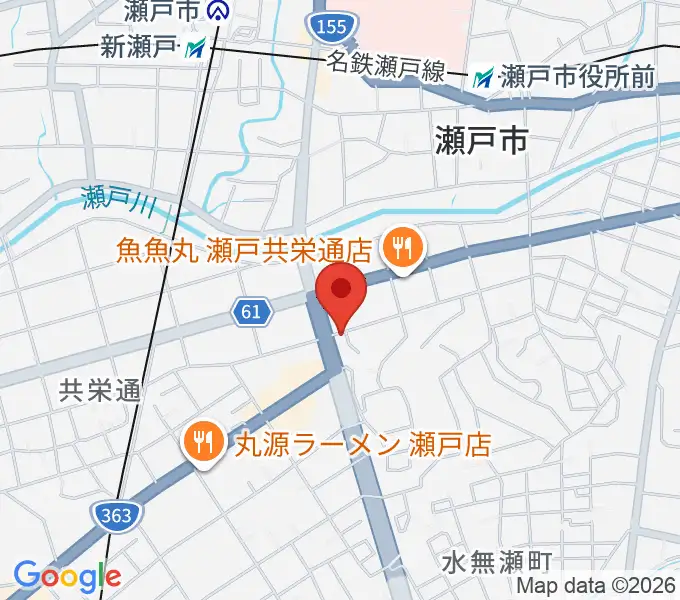 あんのんホールの地図