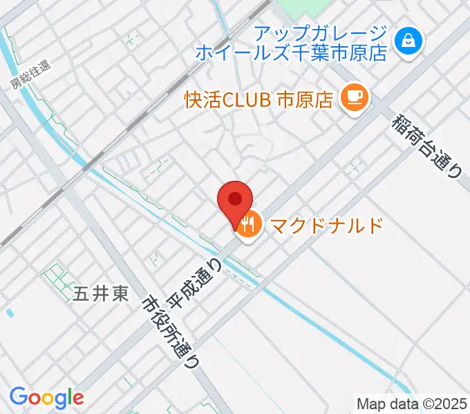 あいカルチャーの地図