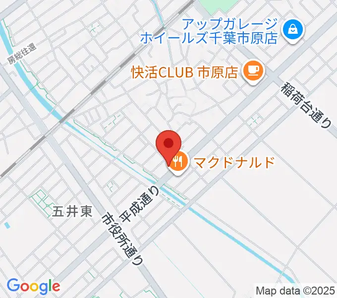あいカルチャーの地図