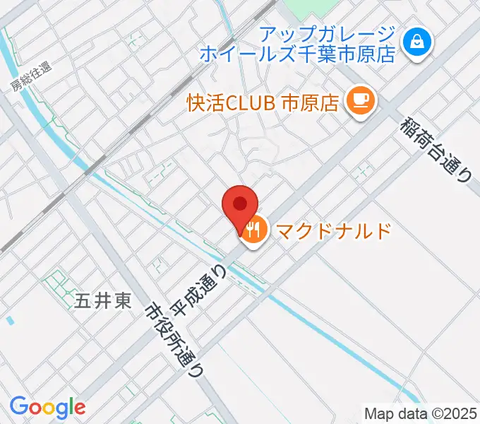 あいカルチャーの地図