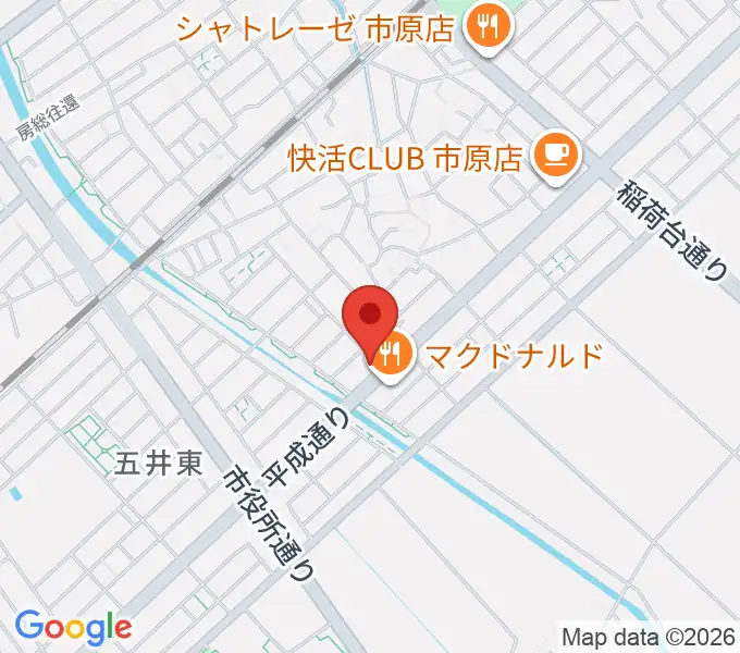 あいカルチャーの地図