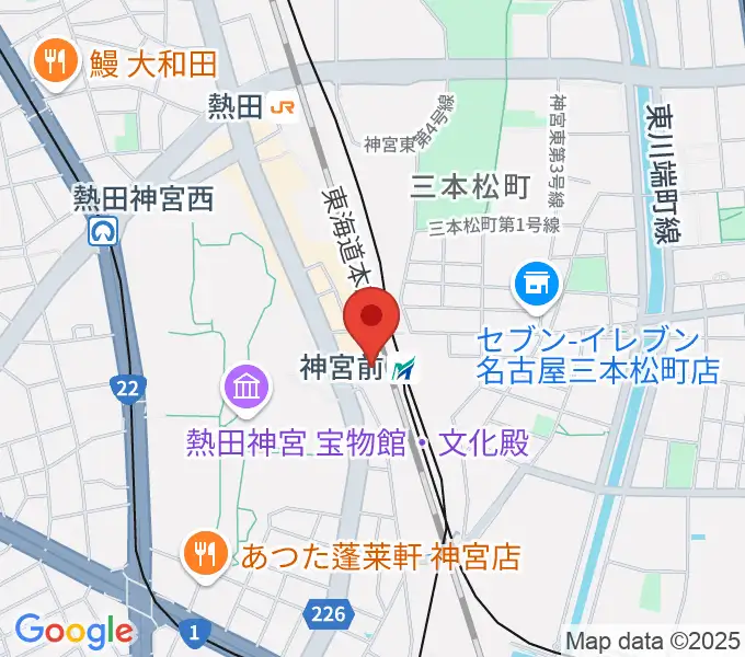 名鉄カルチャースクール神宮前校の地図