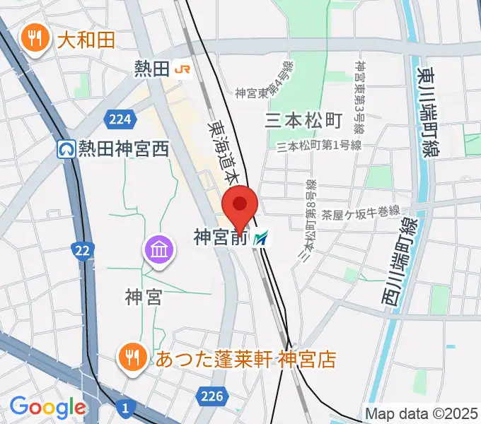 名鉄カルチャースクール神宮前校の地図