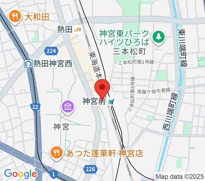 名鉄カルチャースクール神宮前校の地図