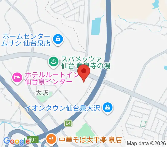 蔦屋書店 仙台泉店の地図