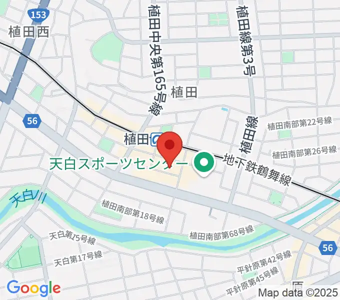 名鉄コミュニティサロン植田の地図