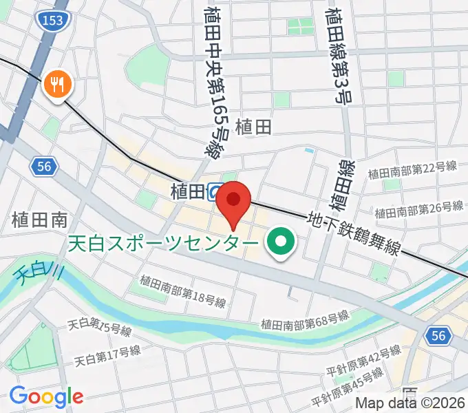 名鉄コミュニティサロン植田の地図