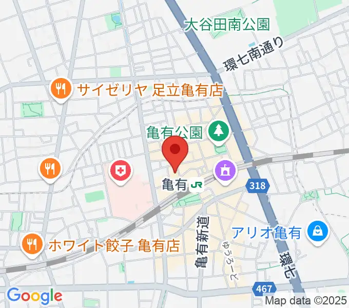 ラクシーボーカルスクールの地図