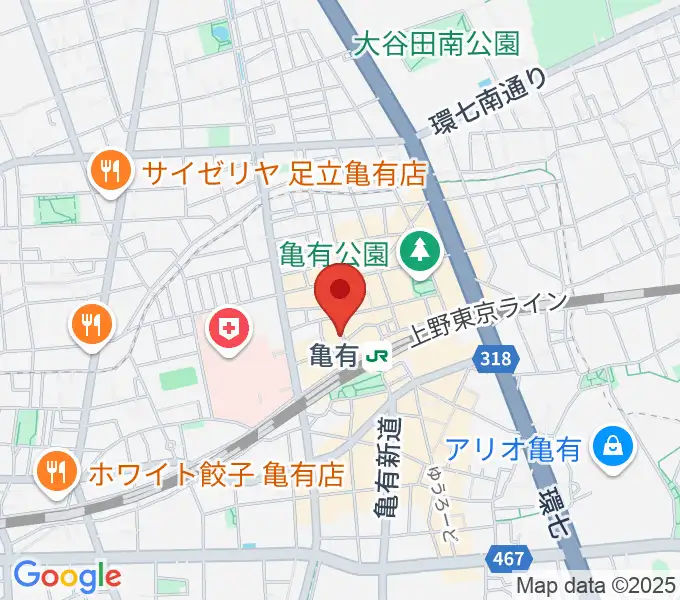 ラクシーボーカルスクールの地図