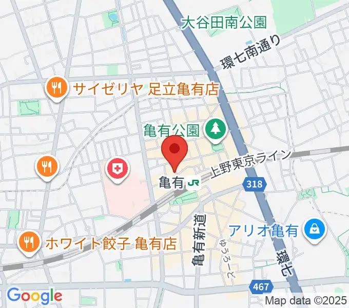 ラクシーボーカルスクールの地図