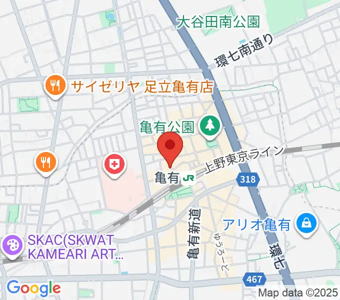 ラクシーボーカルスクールの地図