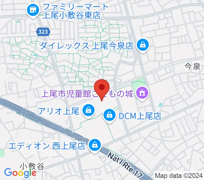 タワーレコード アリオ上尾店の地図