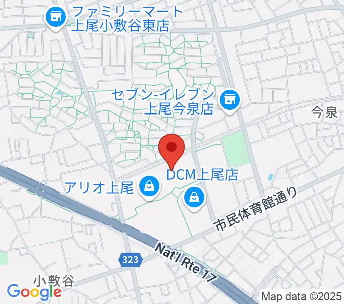 タワーレコード アリオ上尾店の地図