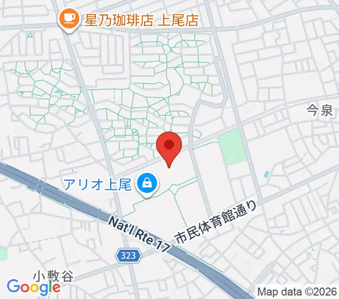 タワーレコード アリオ上尾店の地図