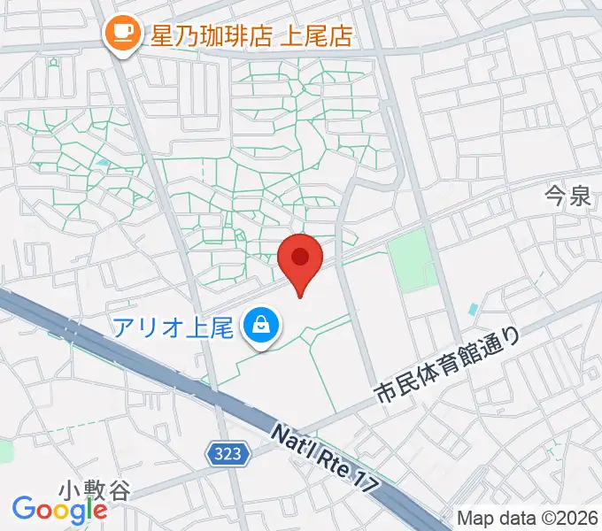 タワーレコード アリオ上尾店の地図