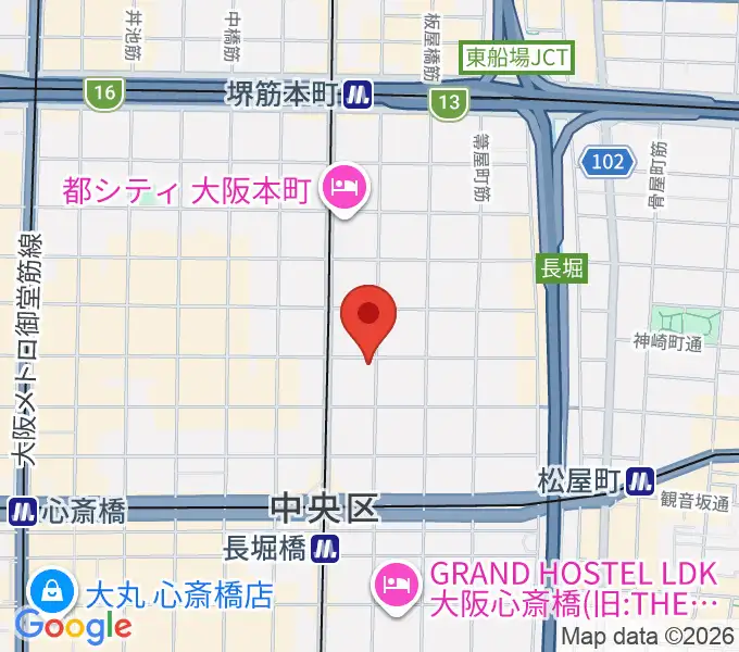 南船場CELLの地図