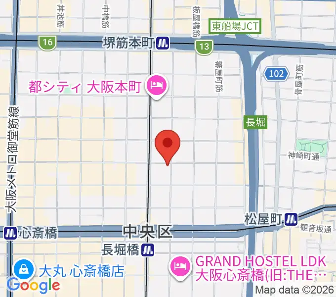 南船場CELLの地図