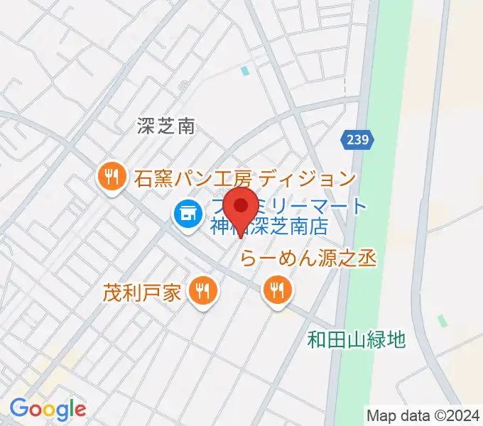 たかはし音楽教室の地図