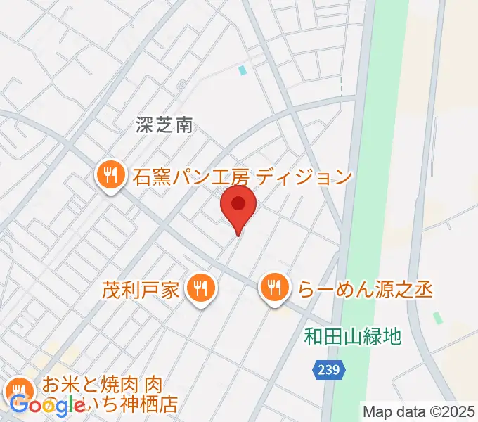 たかはし音楽教室の地図