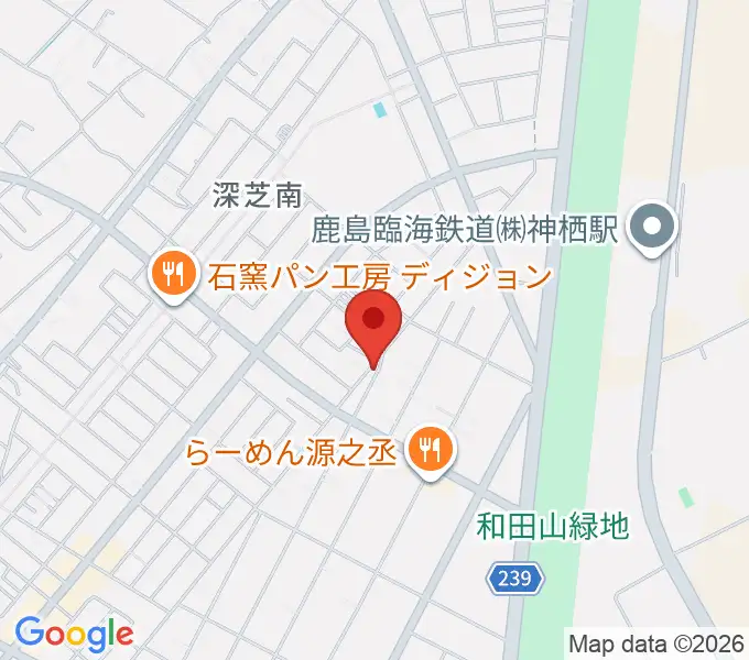 たかはし音楽教室の地図