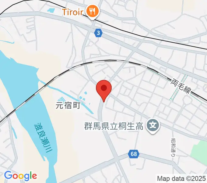 桐生さいとうピアノ教室の地図