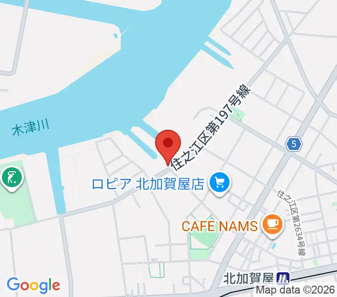 クリエイティブセンター大阪の地図