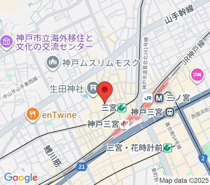 クラブ月世界の地図