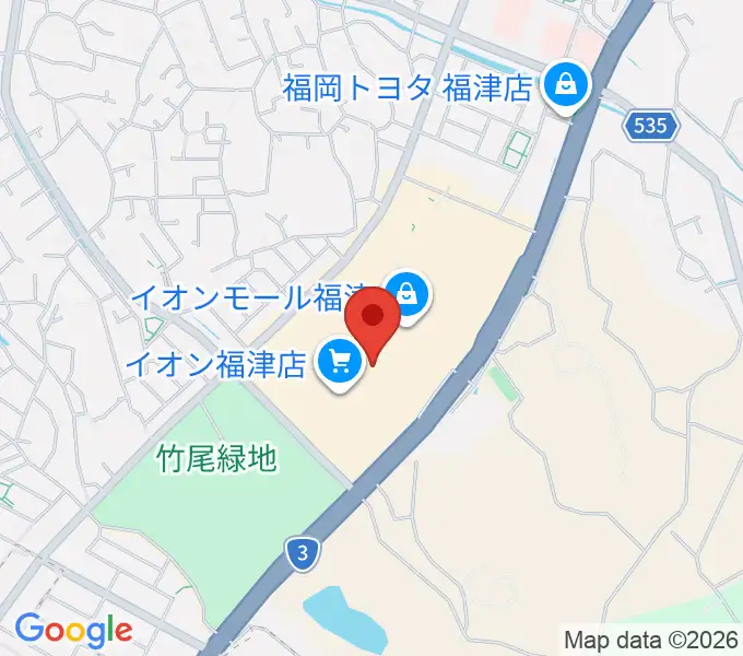 HMVイオンモール福津の地図