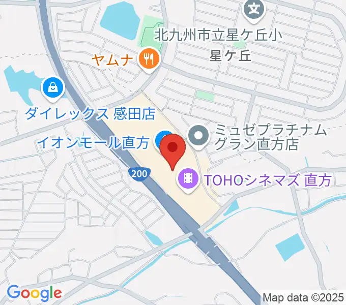 HMVイオンモール直方の地図