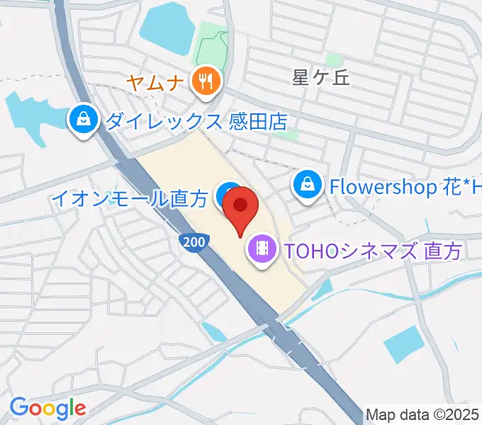 HMVイオンモール直方の地図