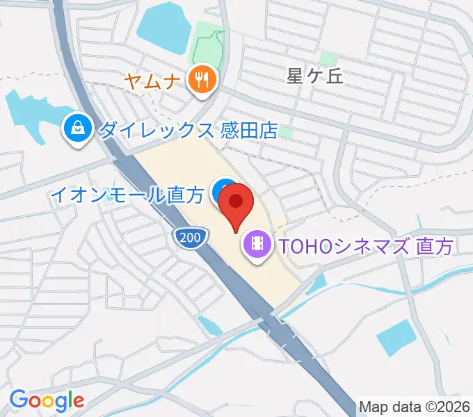 HMVイオンモール直方の地図