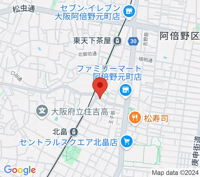 ベル音楽サロンの地図