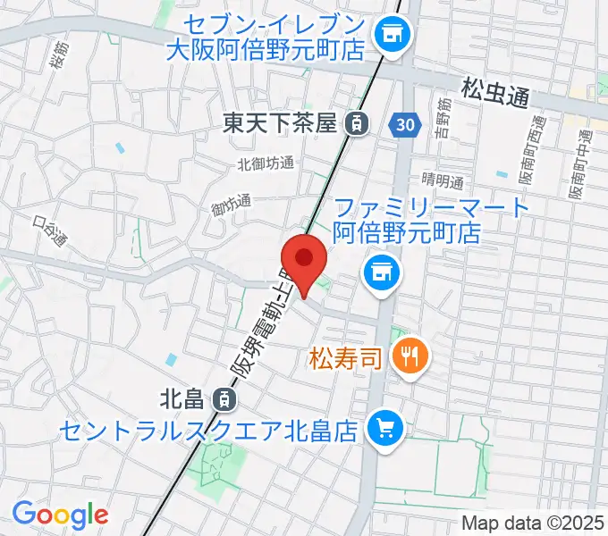 ベル音楽サロンの地図
