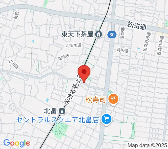 ベル音楽サロンの地図