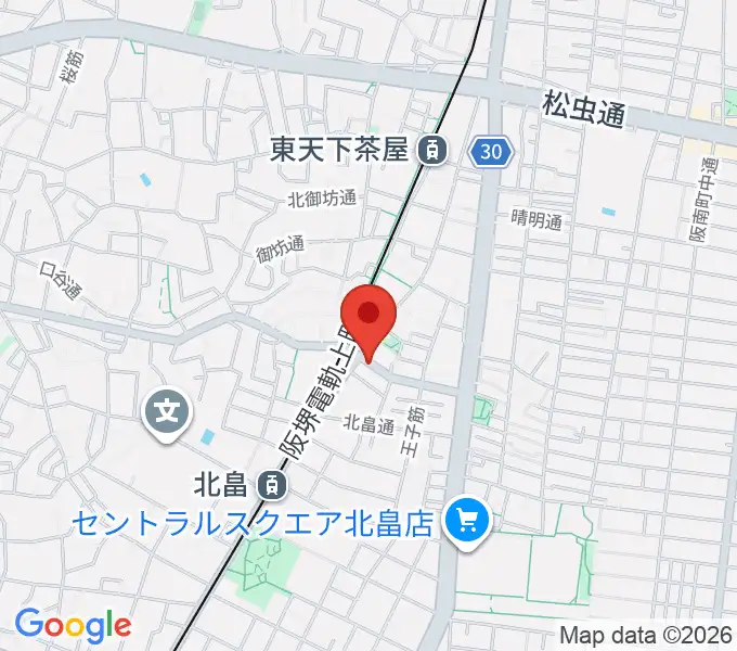 ベル音楽サロンの地図